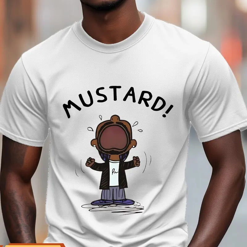 Kendrick Lamar MUSTARD Meme Fans Funny Hip Hop Top - Adult & Kids T-Shirts, Sweatshirts & Hoodies apparel design preview 1