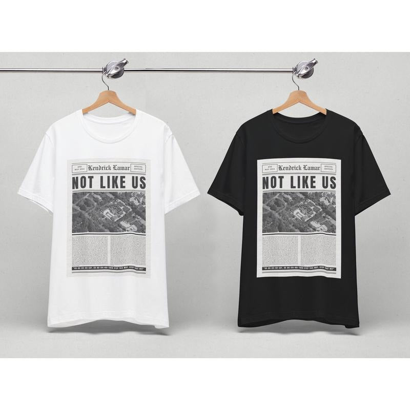 Kendrick Lamar They Not Like Us Vintage Newspaper - Adult & Kids T-Shirts, Sweatshirts & Hoodies apparel design preview 1