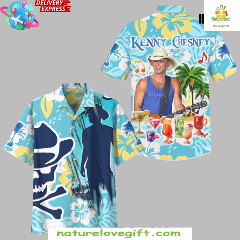 Kenny Chesney Hawaiian Cocktail Beach Style - Adult & Kids T-Shirts, Sweatshirts & Hoodies apparel design preview 1