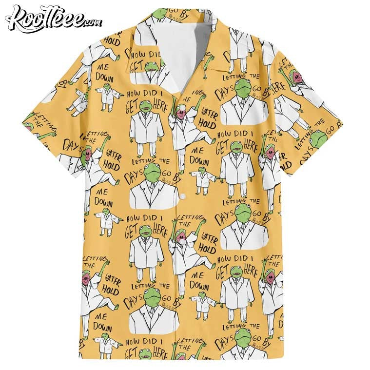 Kermit Singing Once In A Lifetime Hawaiian - Adult & Kids T-Shirts, Sweatshirts & Hoodies apparel design preview 1