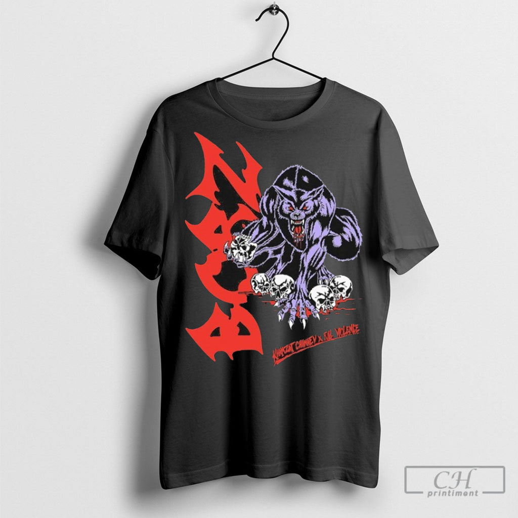 Khamzat Chimaev Deathpack Skulls Full Violence - Adult & Kids T-Shirts, Sweatshirts & Hoodies apparel design preview 1
