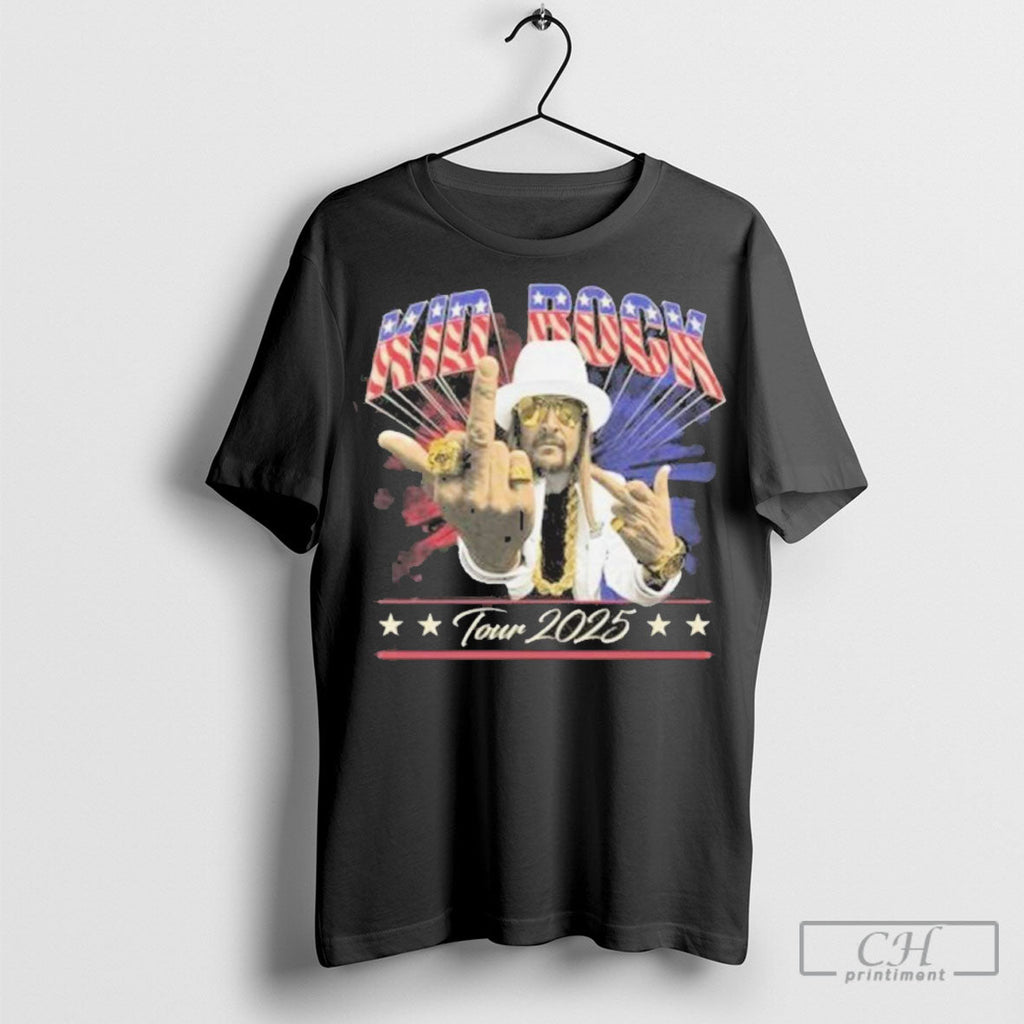 Kid Rock Store Merch Middle Finger Tour 2025 - Adult & Kids T-Shirts, Sweatshirts & Hoodies apparel design preview 1