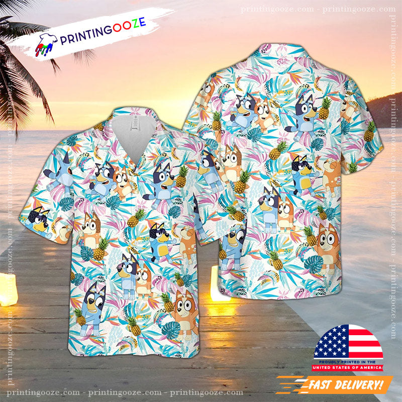 Kids Bluey Hawaiian - Adult & Kids T-Shirts, Sweatshirts & Hoodies apparel design preview 1
