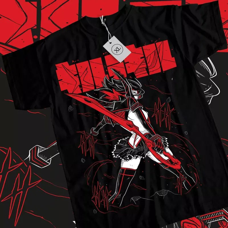 Kill La Ryuko Girl Anime Matoi Senketsu Black All - Adult & Kids T-Shirts, Sweatshirts & Hoodies apparel design preview 1