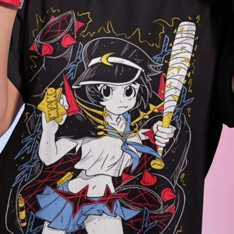 Kill La Ryuko Girl Anime Matoi Senketsu G 60 Black - Adult & Kids T-Shirts, Sweatshirts & Hoodies apparel design preview 1