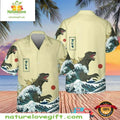 Godzilla Hawaiian King of Monsters Gojira Movie Lover - Adult & Kids T-Shirts, Sweatshirts & Hoodies apparel design preview 1