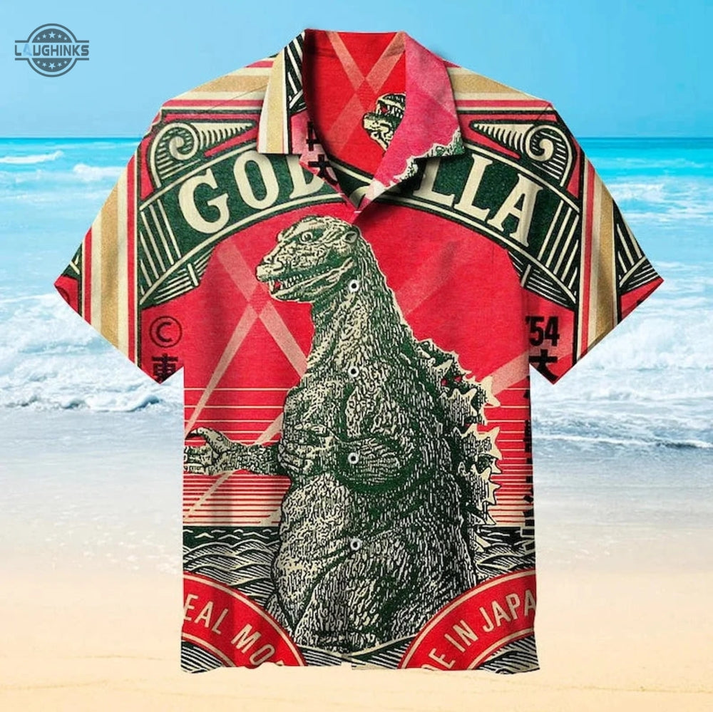 King Of Monster Toho Godzilla Hawaiian And Shorts - Adult & Kids T-Shirts, Sweatshirts & Hoodies apparel design preview 1