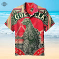 King Of Monster Toho Godzilla Hawaiian And Shorts - Adult & Kids T-Shirts, Sweatshirts & Hoodies apparel design preview 1