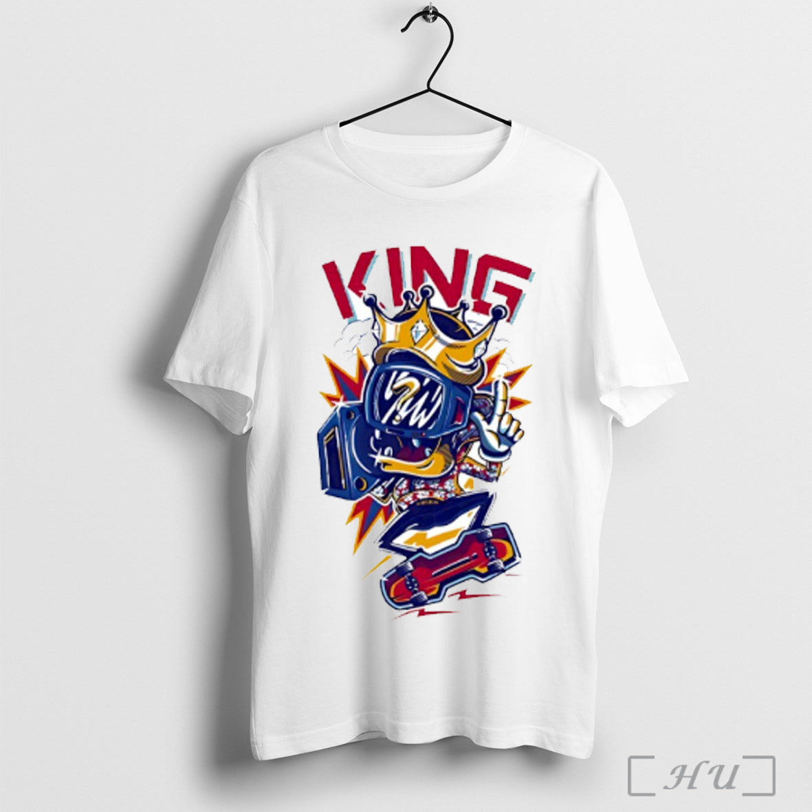 King Of Skate - Adult & Kids T-Shirts, Sweatshirts & Hoodies apparel design preview 1
