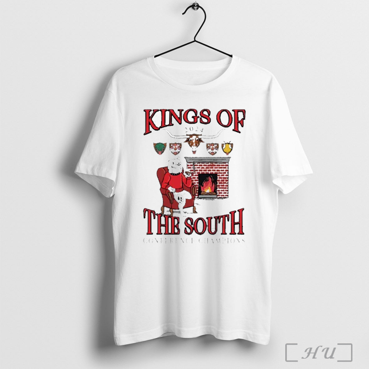 Kings Of 2024 The South Conference Champions Georgia - Adult & Kids T-Shirts, Sweatshirts & Hoodies apparel design preview 1