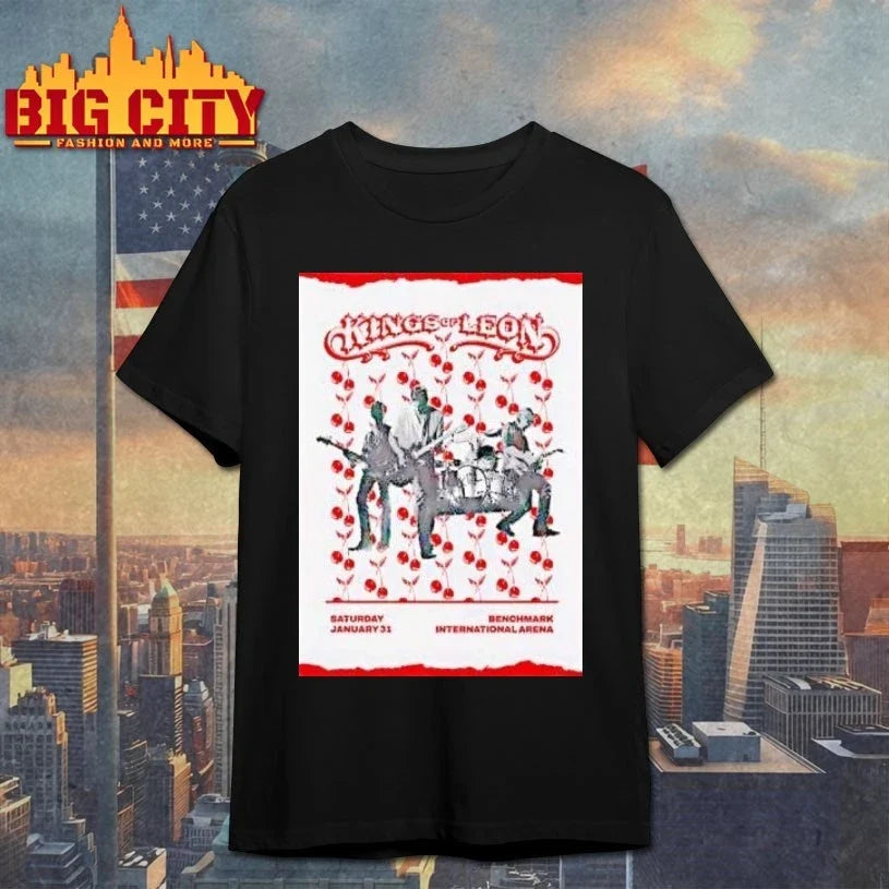 Kings Of Leon Event Tampa Fl On Jan 31 2026 Poster - Adult & Kids T-Shirts, Sweatshirts & Hoodies apparel design preview 1