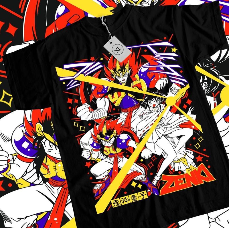 Kishin Douji Zenki S 4XL Anime Manga Chiaki Enno - Adult & Kids T-Shirts, Sweatshirts & Hoodies apparel design preview 1