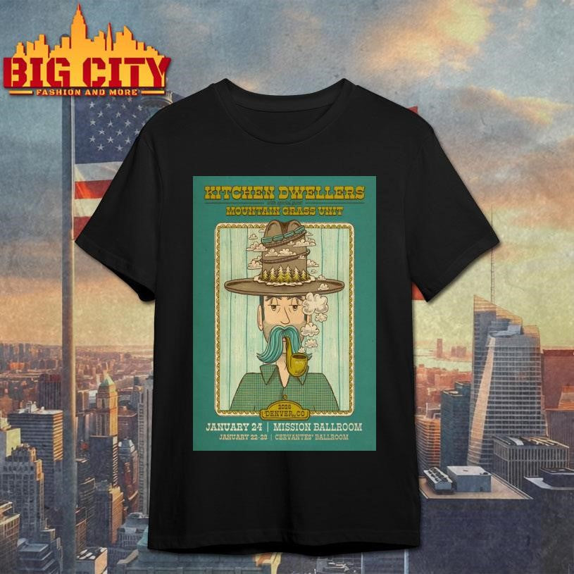 Kitchen Dwellers Jan 24 2026 Mission Ballroom Denver - Adult & Kids T-Shirts, Sweatshirts & Hoodies apparel design preview 1