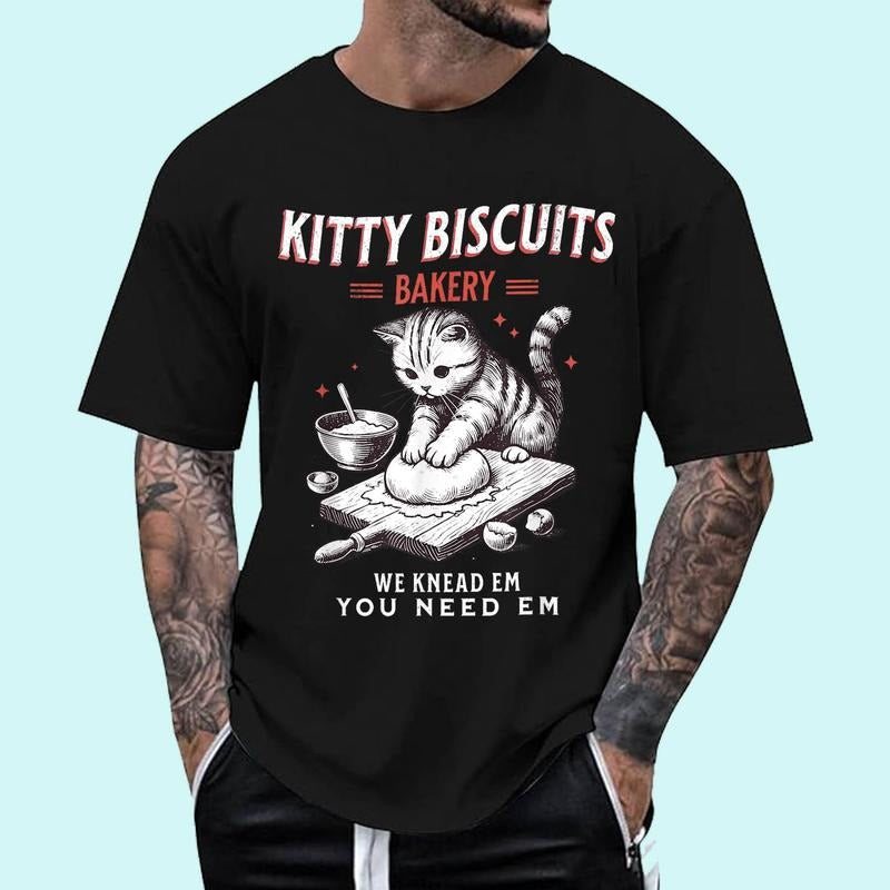Kitty Biscuits Bakery Cotton 100% Top Trending - Adult & Kids T-Shirts, Sweatshirts & Hoodies apparel design preview 1