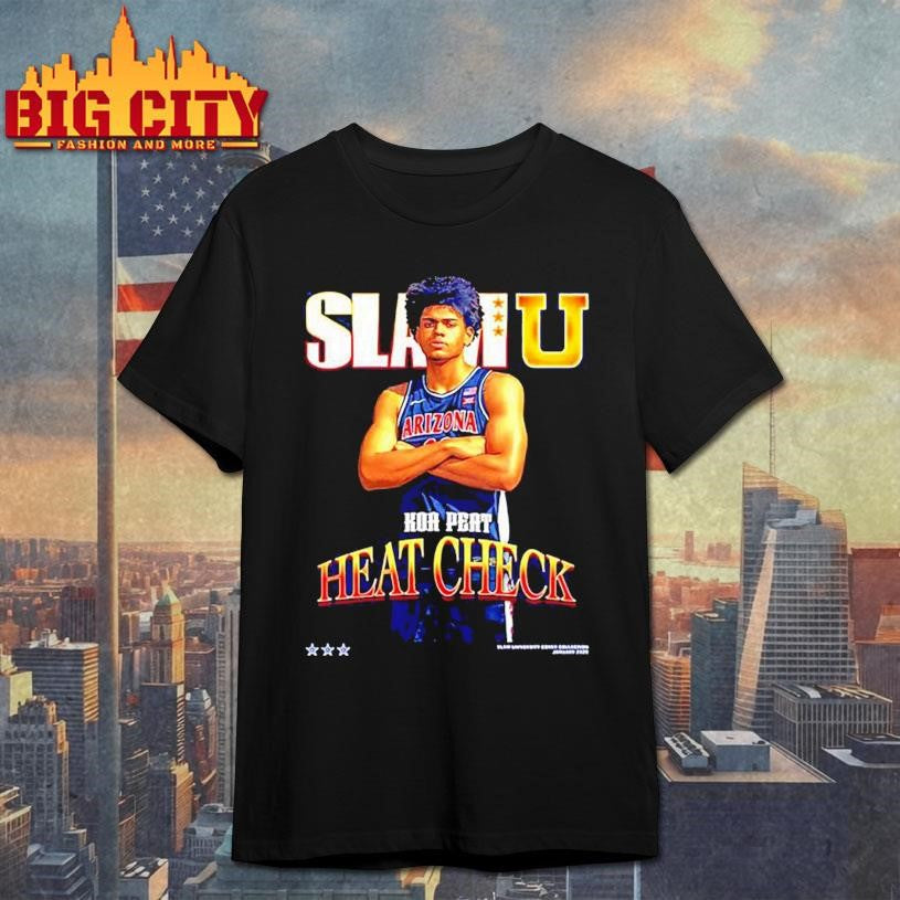 Koa Peat Arizona Wildcats Heart Check SlamU - Adult & Kids T-Shirts, Sweatshirts & Hoodies apparel design preview 1
