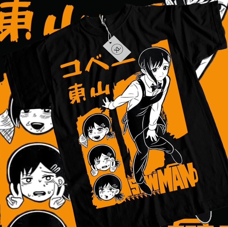 Kobeni S 4XL Denji Makima Chainsaw Man Pochita Horror - Adult & Kids T-Shirts, Sweatshirts & Hoodies apparel design preview 1
