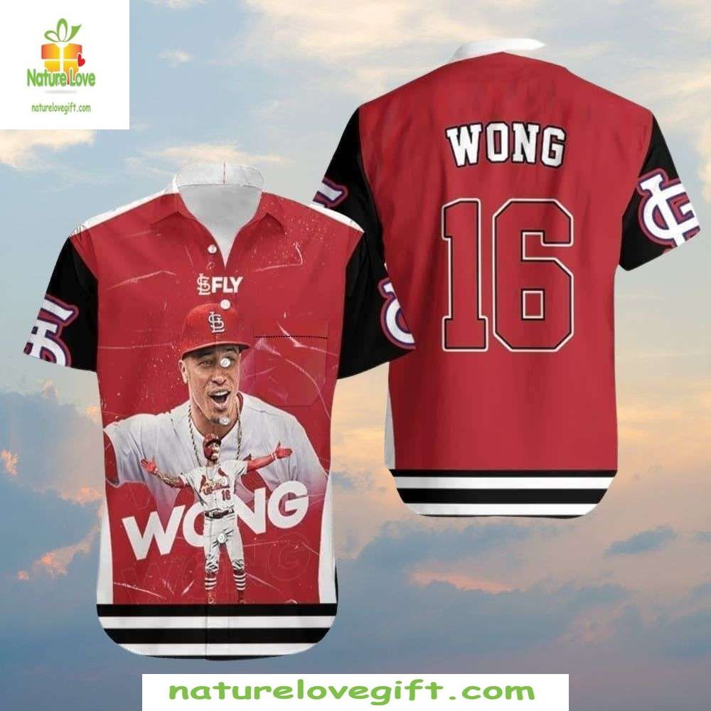 Cardinals Baseball Hawaiian Kolten Wong Celebration - Adult & Kids T-Shirts, Sweatshirts & Hoodies apparel design preview 1