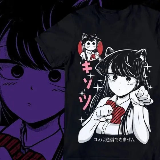 Komi Can'T Communicate S 4XL Shouko Anime New - Adult & Kids T-Shirts, Sweatshirts & Hoodies apparel design preview 1