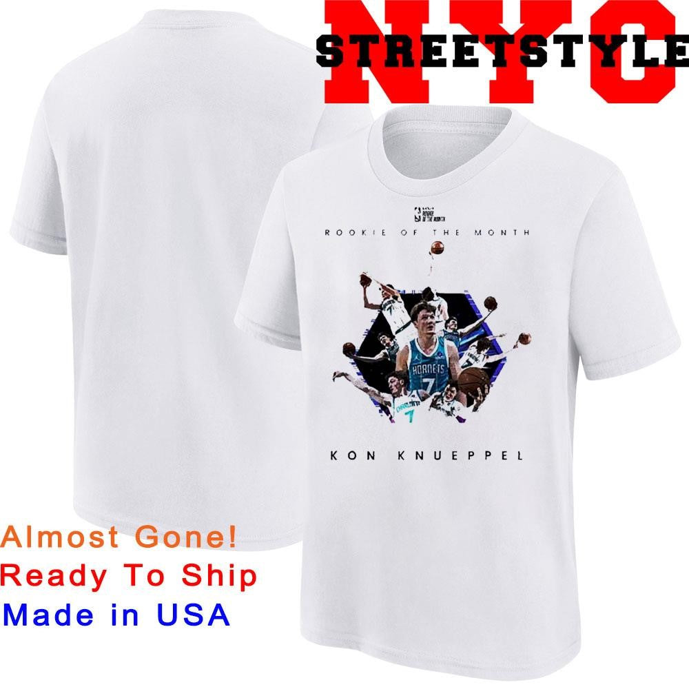 Kon Knueppel Charlotte Hornets NBA rookie of the - Adult & Kids T-Shirts, Sweatshirts & Hoodies apparel design preview 1