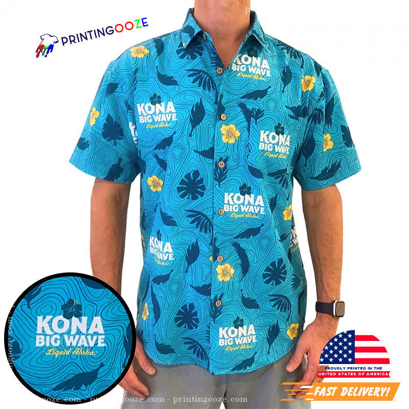 Kona Beer Big Wave Liquid Aloha Hawaiian - Adult & Kids T-Shirts, Sweatshirts & Hoodies apparel design preview 1
