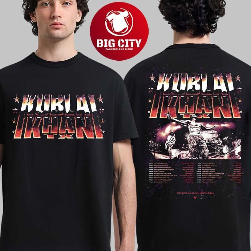 Kublai Khan TX EU And UK Summer 2026 Tour Schedule - Adult & Kids T-Shirts, Sweatshirts & Hoodies apparel design preview 1