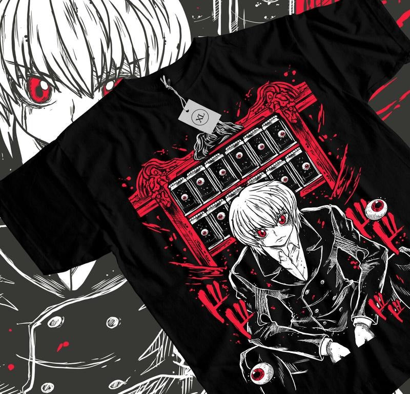 Kurapika Hunter X S 4XL Killua Zoldyck Hisoka Gon - Adult & Kids T-Shirts, Sweatshirts & Hoodies apparel design preview 1