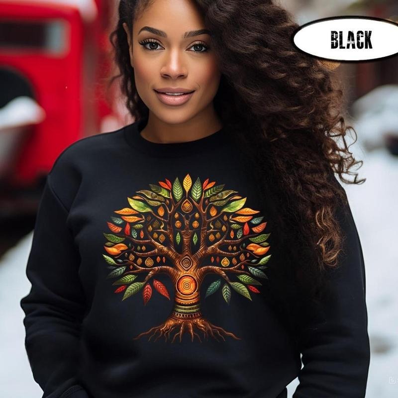 Kwanzaa Tree Life African American Family Matching - Adult & Kids T-Shirts, Sweatshirts & Hoodies apparel design preview 1