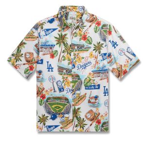 LA Dodgers Coconut Tree Hawaiian - Adult & Kids T-Shirts, Sweatshirts & Hoodies apparel design preview 1