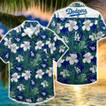LA Dodgers Hawaiian Hibiscus Pattern Practical Beach - Adult & Kids T-Shirts, Sweatshirts & Hoodies apparel design preview 1