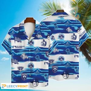 LA Dodgers Hawaiian MLB 3D Print Gift For Men - Adult & Kids T-Shirts, Sweatshirts & Hoodies apparel design preview 1