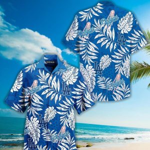 LA Dodgers Hawaiian Summer Beach Gift For Baseball - Adult & Kids T-Shirts, Sweatshirts & Hoodies apparel design preview 1