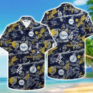 LA Dodgers Hawaiian Summer Gift For Friend - Adult & Kids T-Shirts, Sweatshirts & Hoodies apparel design preview 1
