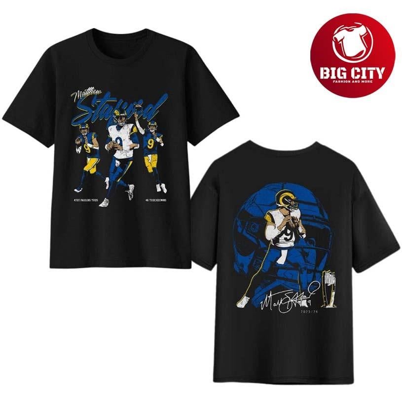 LA Rams Matthew Stafford Signature MVP Two Sided - Adult & Kids T-Shirts, Sweatshirts & Hoodies apparel design preview 1