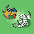Monster Battle - Adult & Kids T-Shirts, Sweatshirts & Hoodies apparel design preview 1