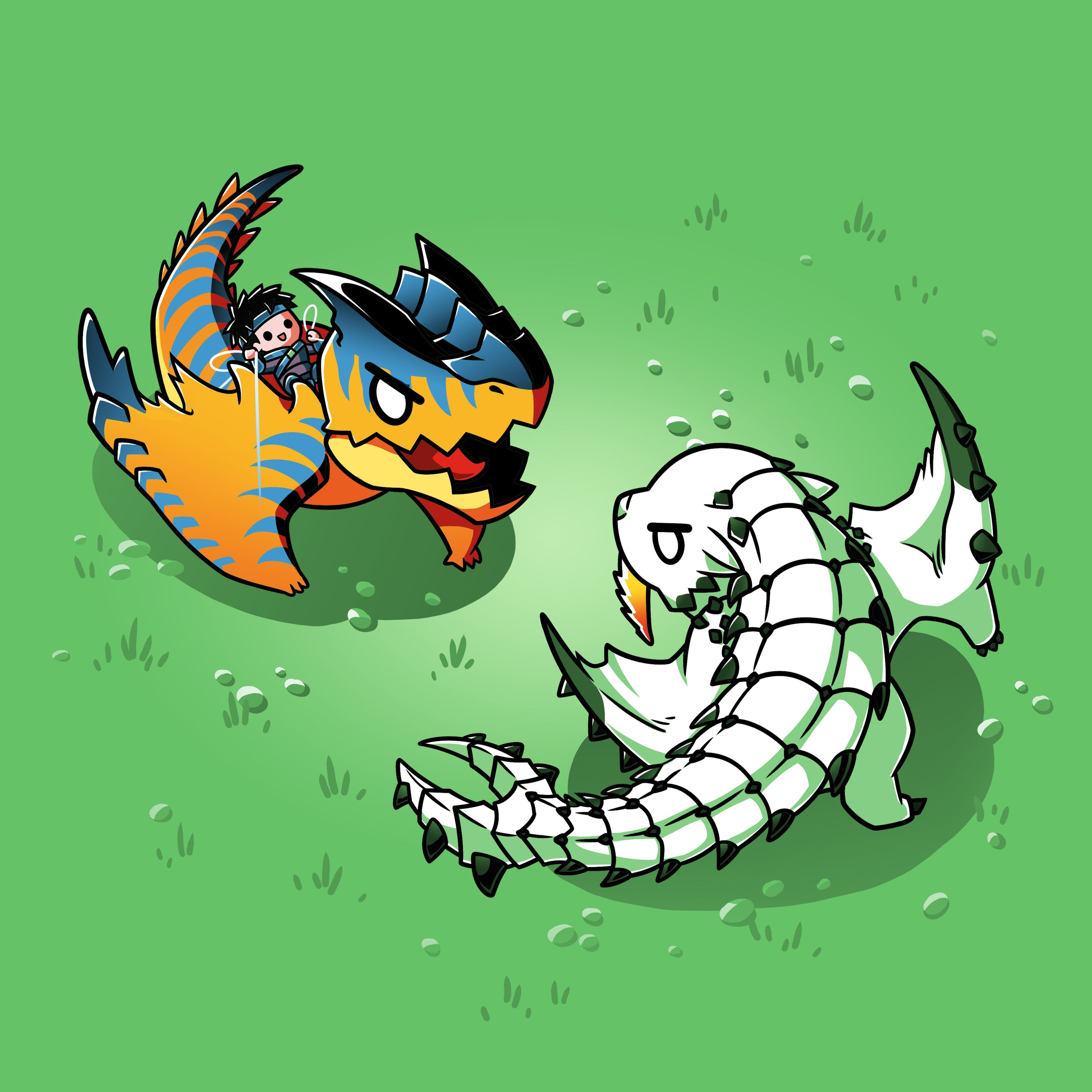 Monster Battle - Adult & Kids T-Shirts, Sweatshirts & Hoodies apparel design preview 1
