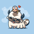 BFFs (Aang and Appa) - Adult & Kids T-Shirts, Sweatshirts & Hoodies apparel design preview 1