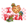 I Love Pizza - Adult & Kids T-Shirts, Sweatshirts & Hoodies apparel design preview 1