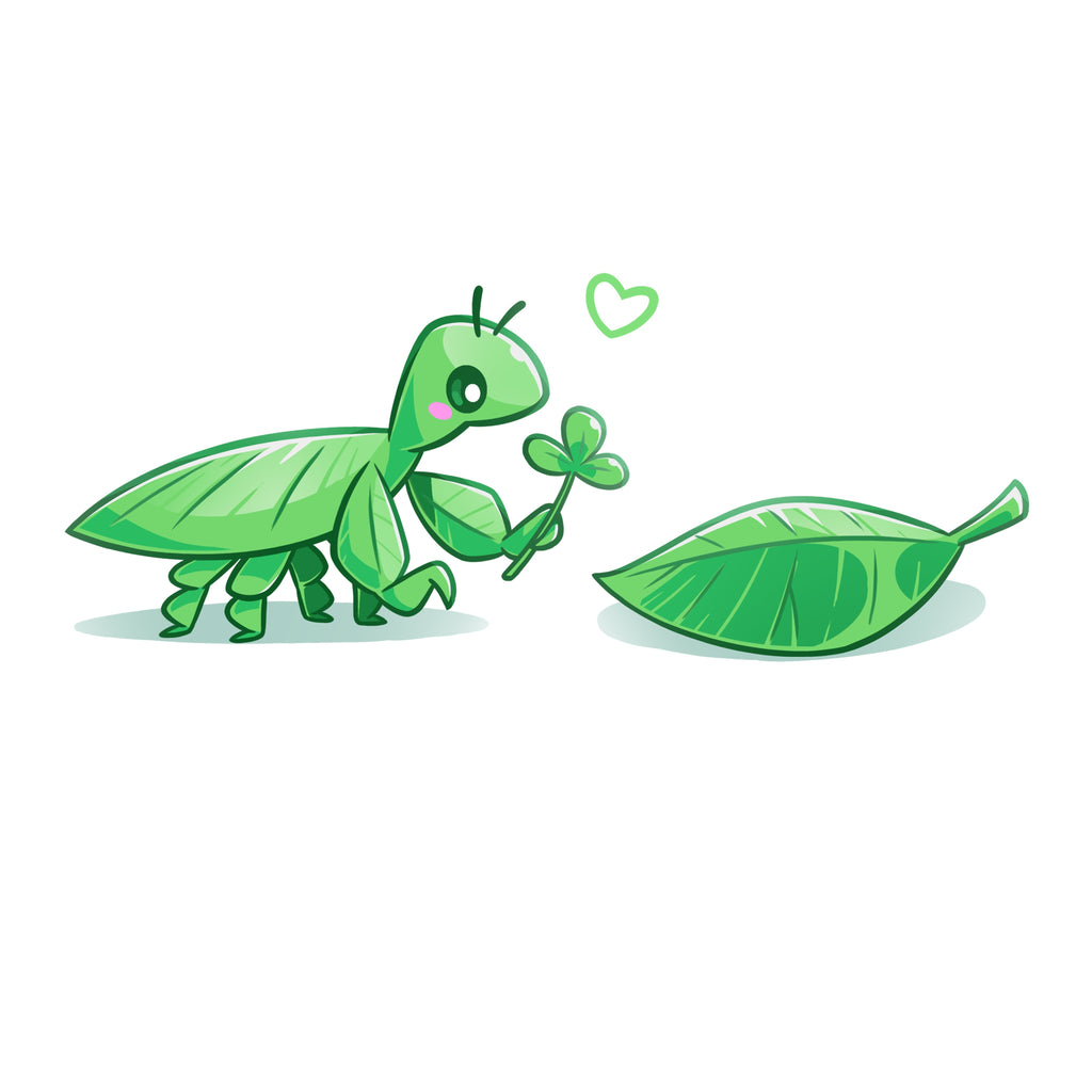 Leaf Bug Love Story - Adult & Kids T-Shirts, Sweatshirts & Hoodies apparel design preview 1