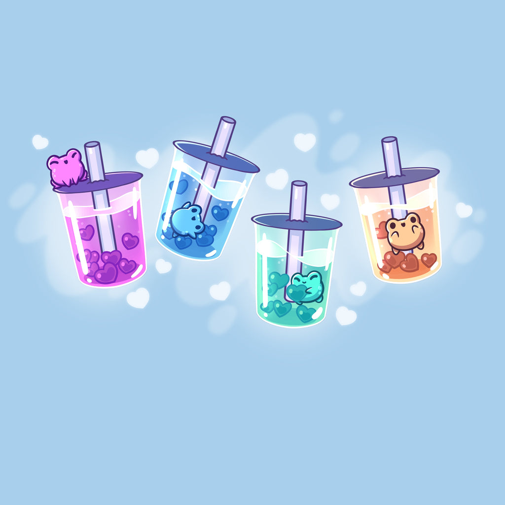 Boba Froggies - Adult & Kids T-Shirts, Sweatshirts & Hoodies apparel design preview 1