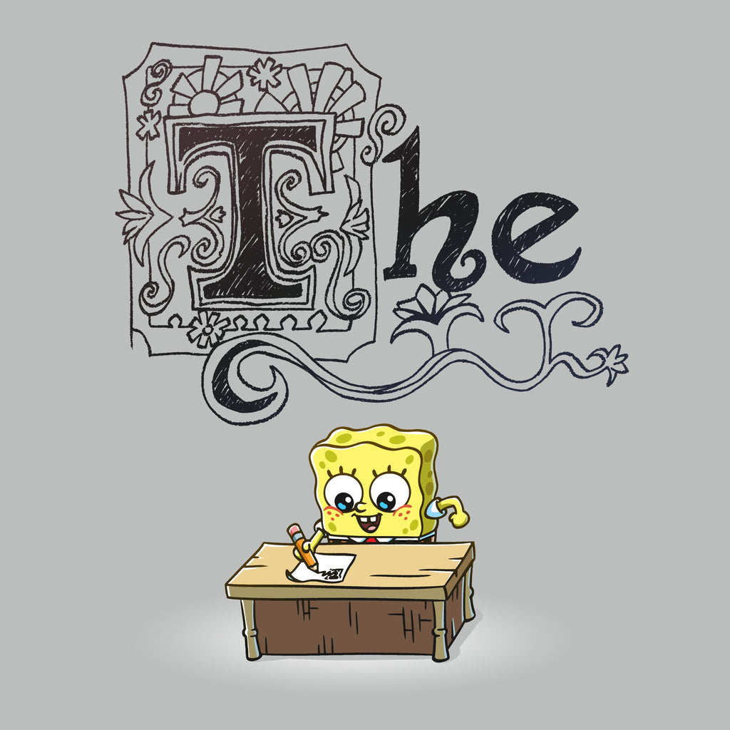 SpongeBob's Essay - Adult & Kids T-Shirts, Sweatshirts & Hoodies apparel design preview 1