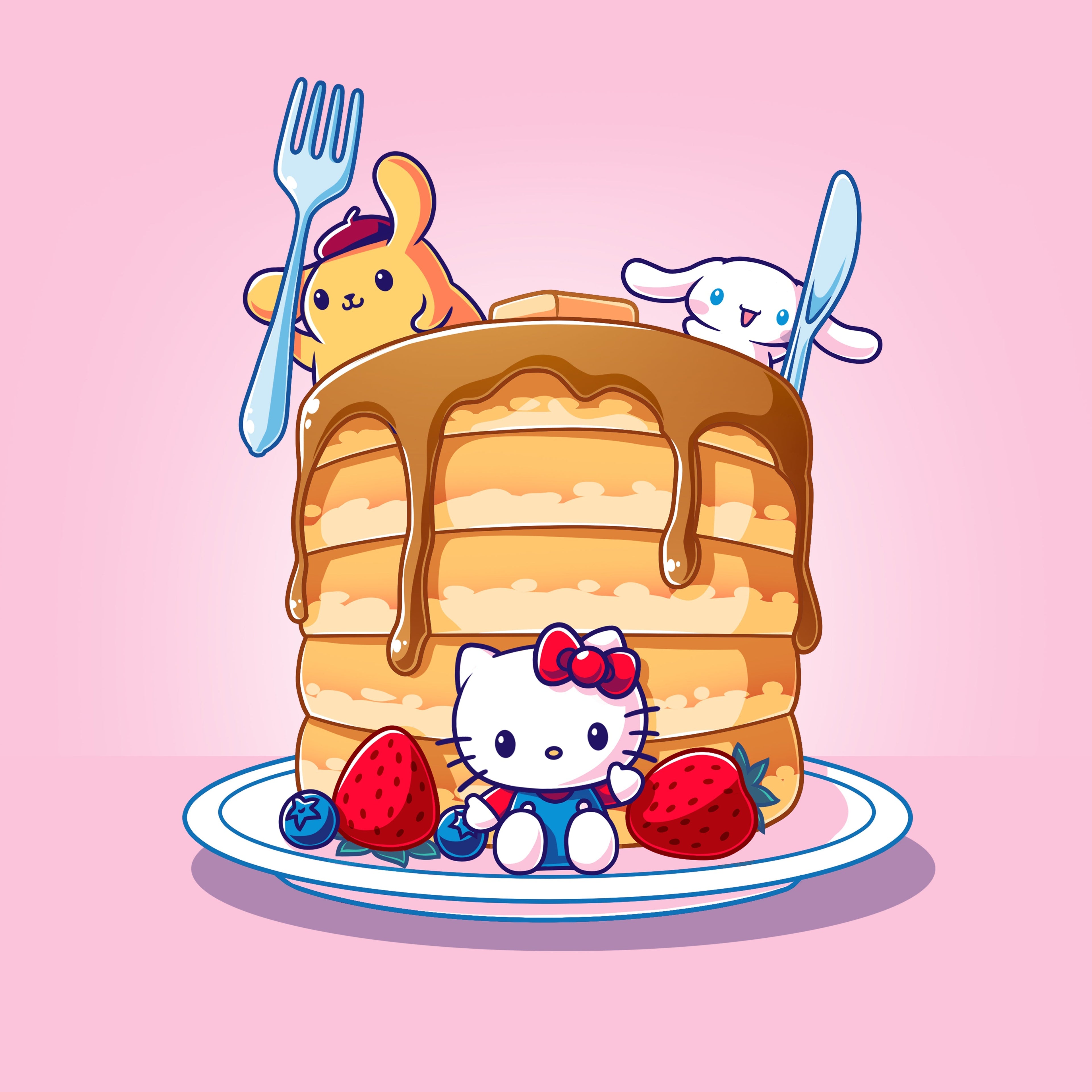 Flapjacks and Friends - Adult & Kids T-Shirts, Sweatshirts & Hoodies apparel design preview 1