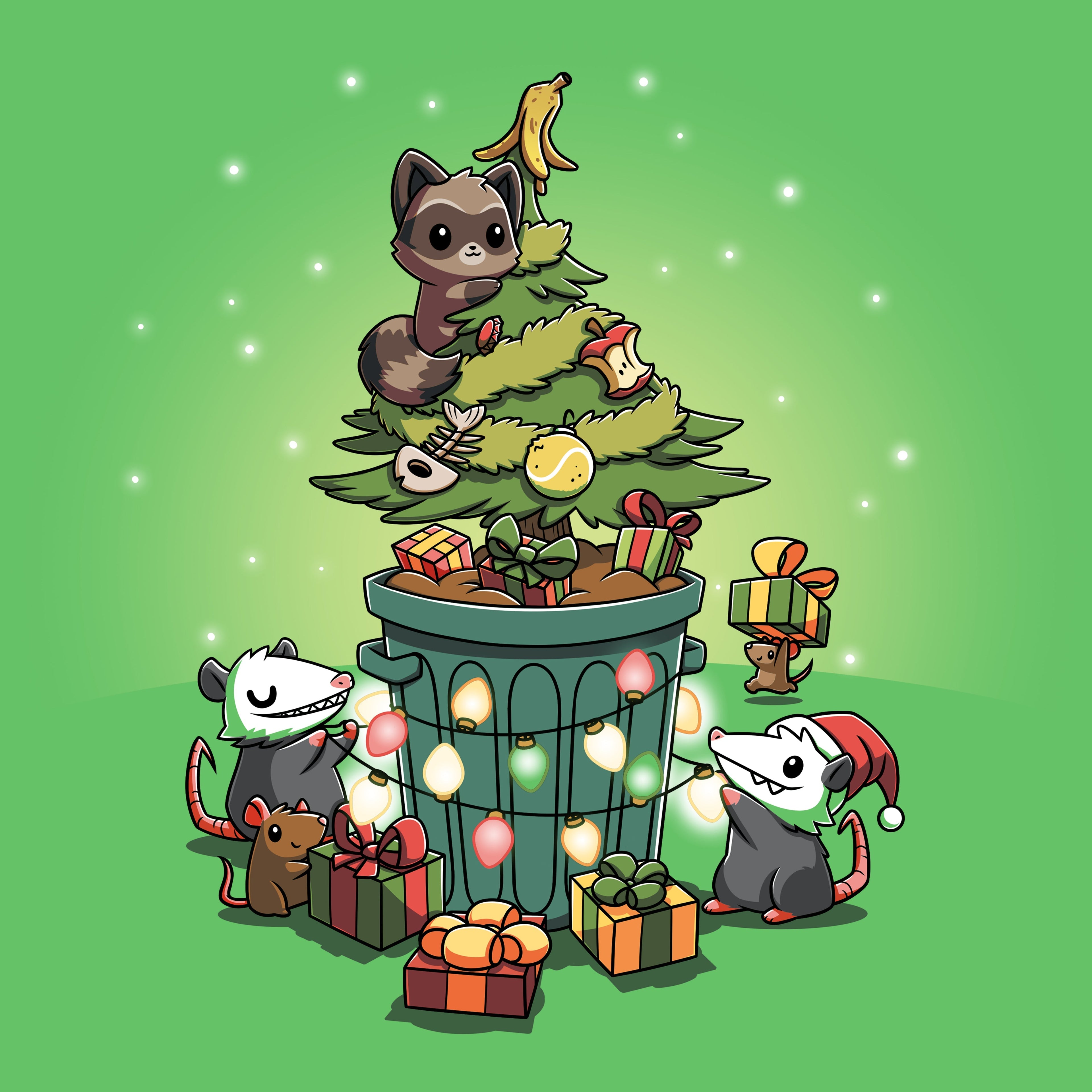 Have Yourself a Trashy Little Christmas - Adult & Kids T-Shirts, Sweatshirts & Hoodies apparel design preview 1