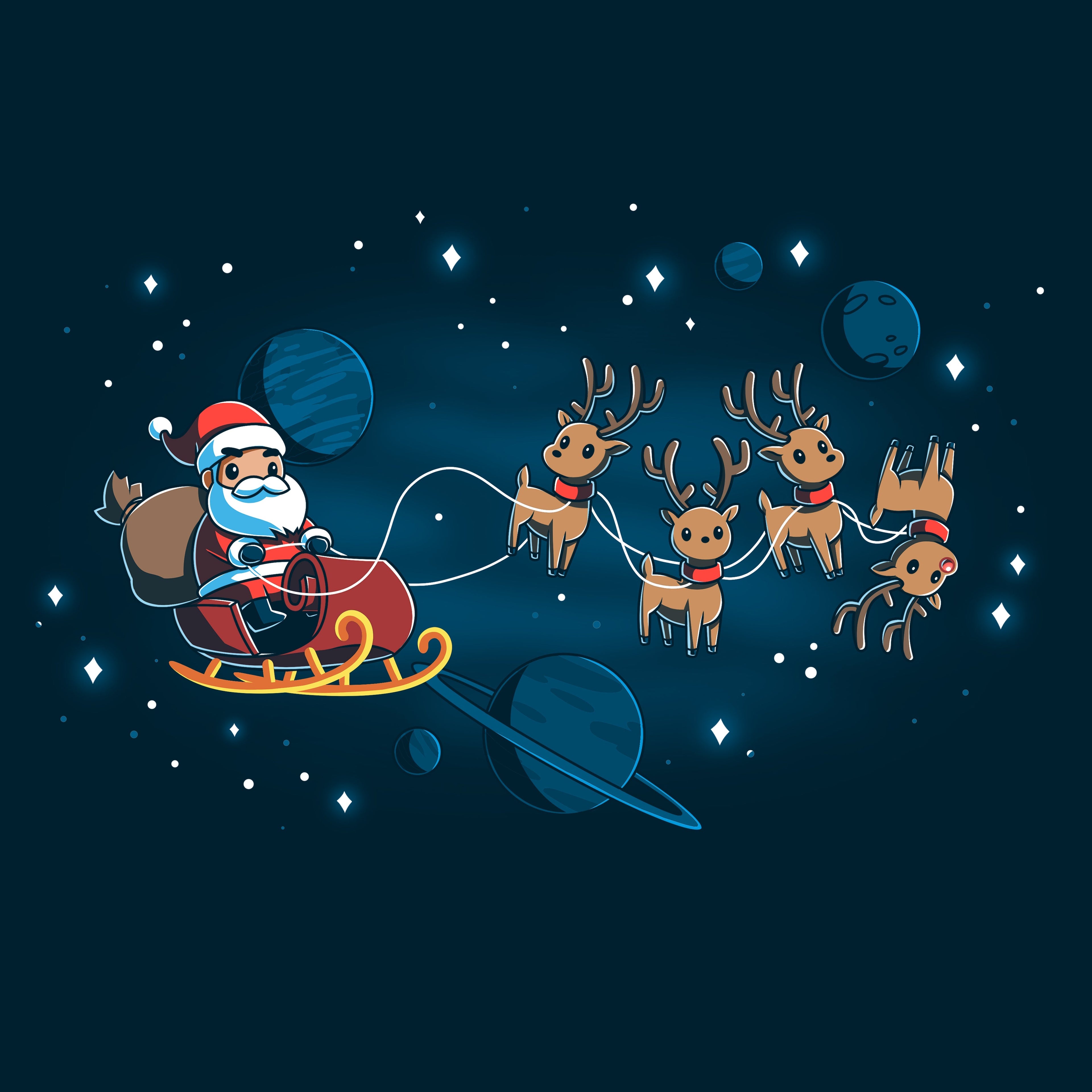 Houston, We Have a Santa - Adult & Kids T-Shirts, Sweatshirts & Hoodies apparel design preview 1