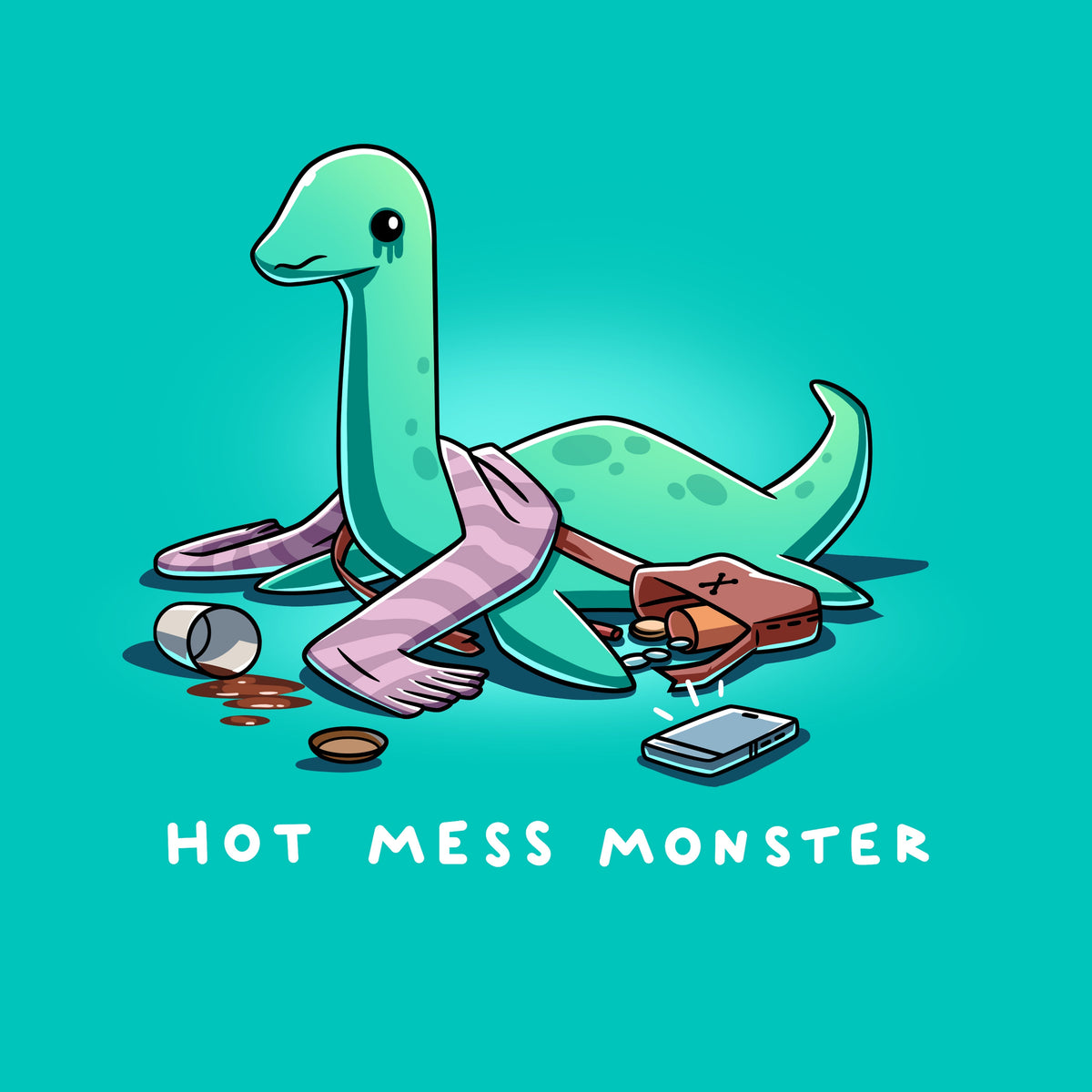 Hot Mess Monster - Adult & Kids T-Shirts, Sweatshirts & Hoodies apparel design preview 1