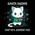 Santa Knows - Adult & Kids T-Shirts, Sweatshirts & Hoodies apparel design preview 1
