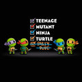 Teenage Mutant Ninja Turtle Checklist - Adult & Kids T-Shirts, Sweatshirts & Hoodies apparel design preview 1
