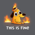 This is Fine (Question Hound) - Adult & Kids T-Shirts, Sweatshirts & Hoodies apparel design preview 1