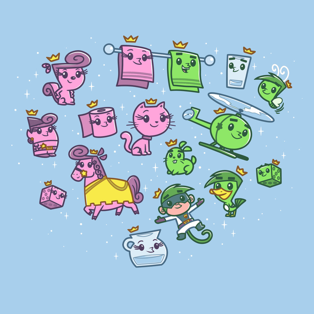 Wanda Cosmo Transformations - Adult & Kids T-Shirts, Sweatshirts & Hoodies apparel design preview 1