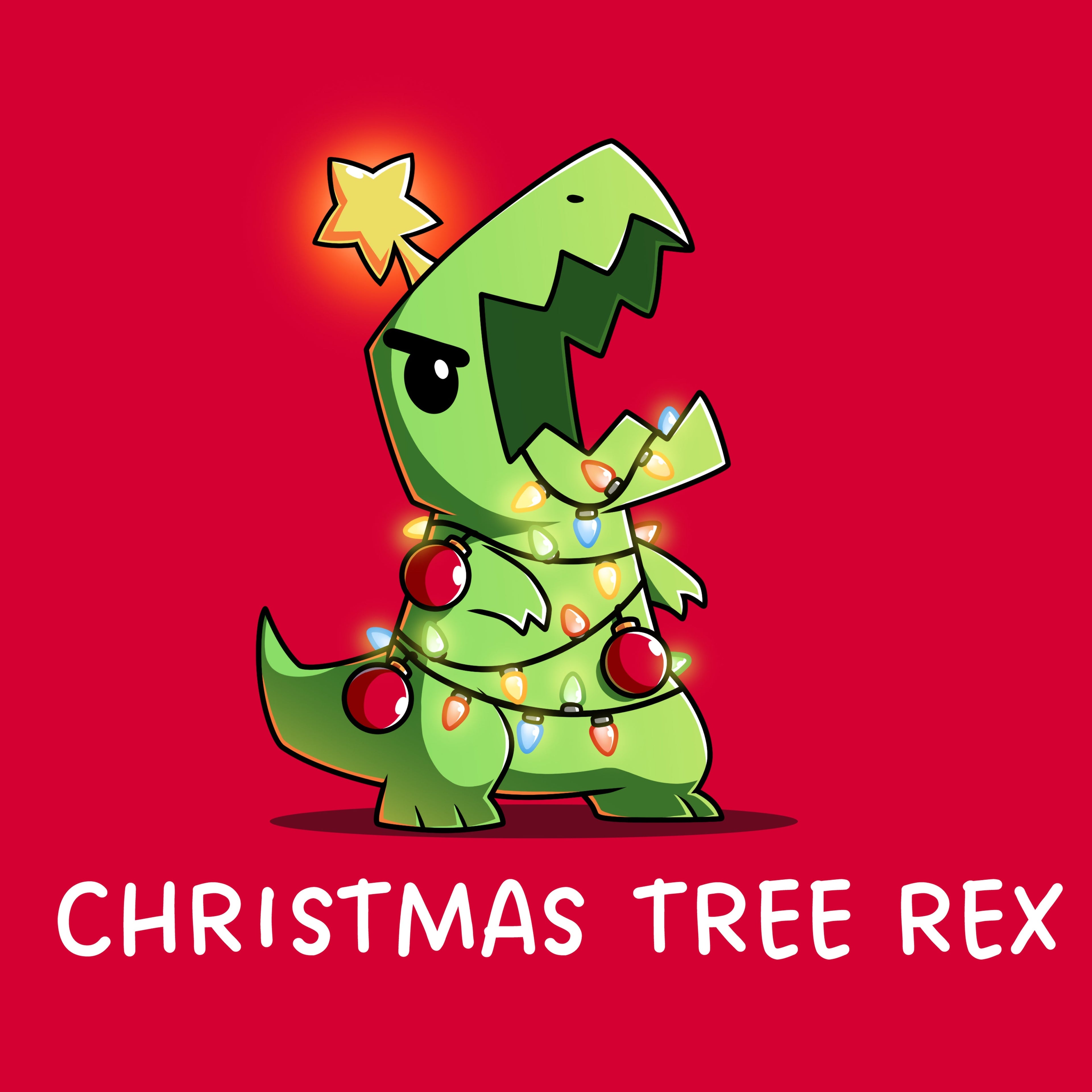 Christmas Tree Rex - Adult & Kids T-Shirts, Sweatshirts & Hoodies apparel design preview 1