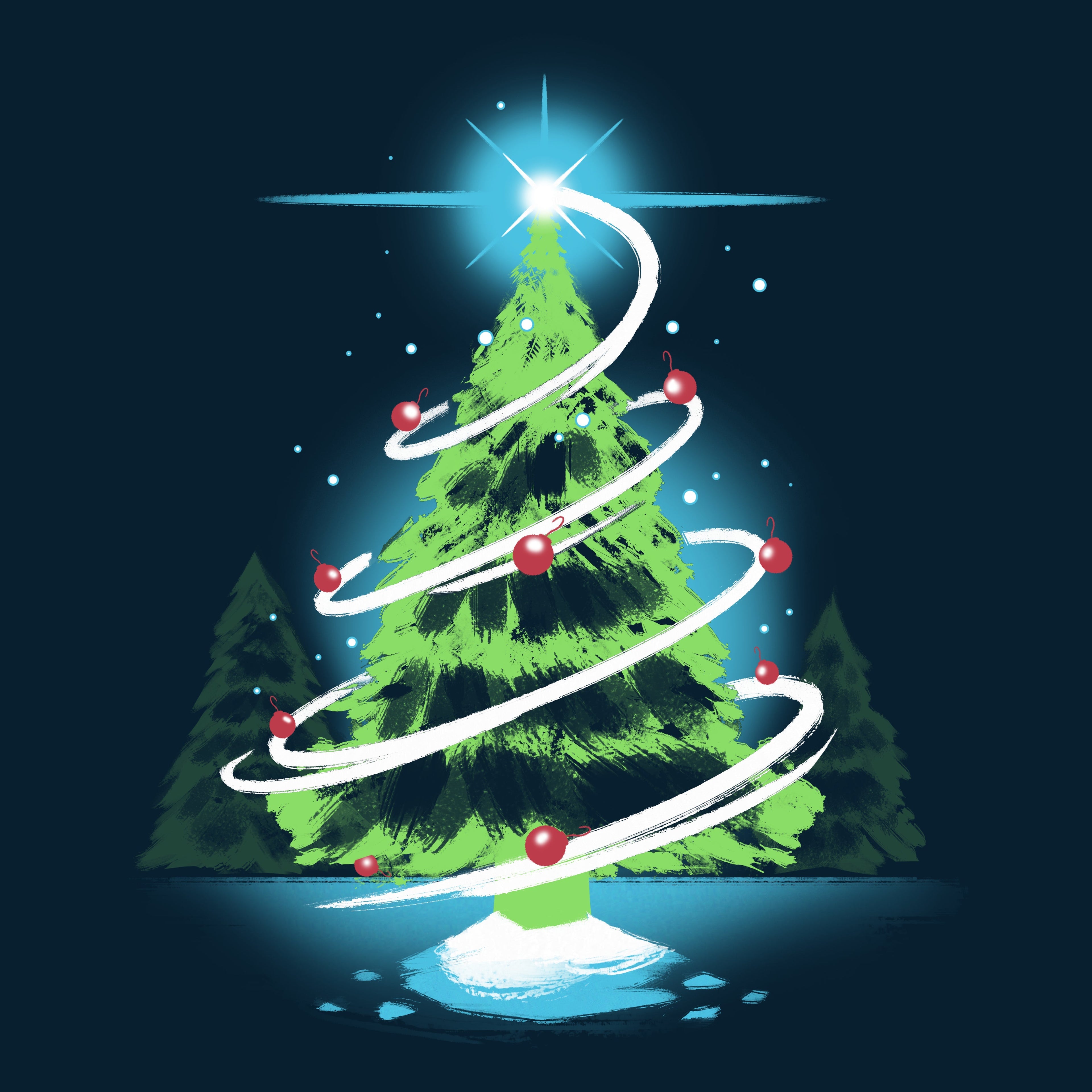 Christmas Tree - Adult & Kids T-Shirts, Sweatshirts & Hoodies apparel design preview 1